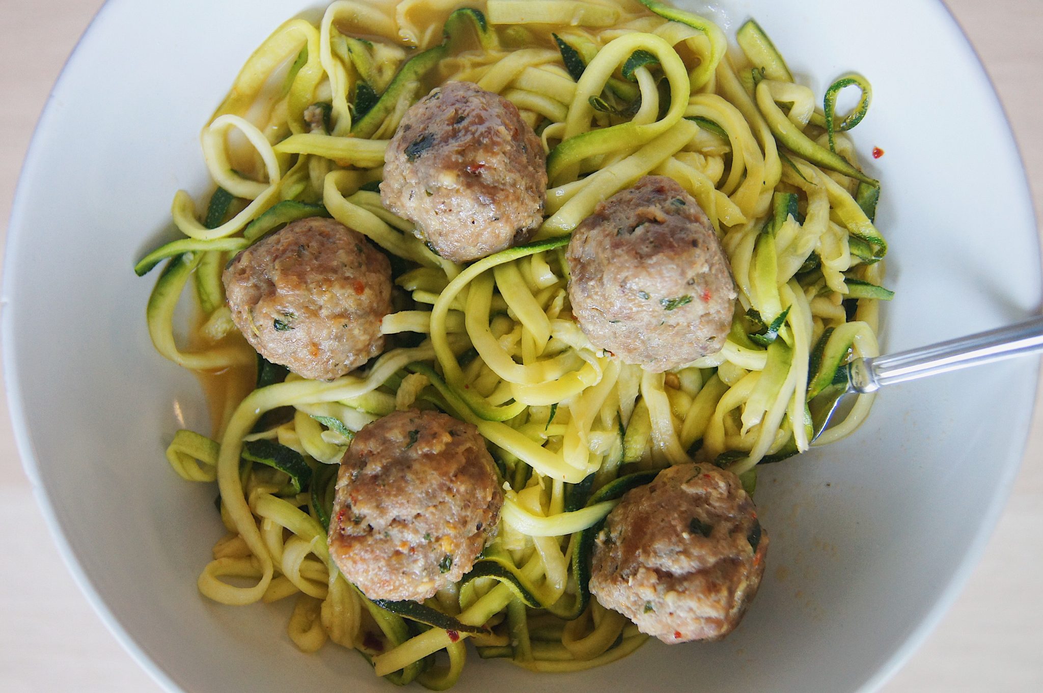 Turkey Meatballs and Zoodles That Hangry Gurl